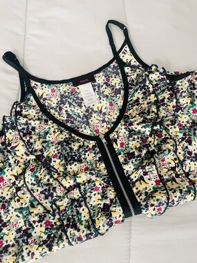 Mark. Floral Zipper Camisole Top
